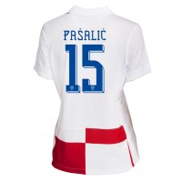 Maglie da calcio Croazia Mario Pasalic #15 Prima Maglia Femminile Europei 2024 Manica Corta
